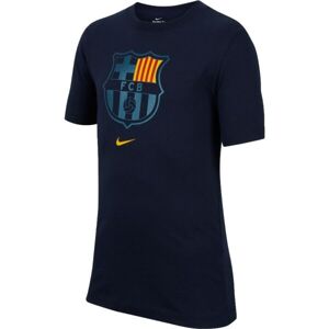 Nike FC BARCELONA Gyerek póló, sötétkék, méret S