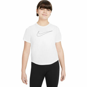 Nike DF ONE SS TOP GX G Lány póló, fehér, méret XS