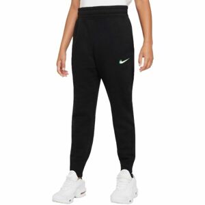 Nike NSW CLUB HW PRNT G Lány melegítőnadrág, fekete, méret L