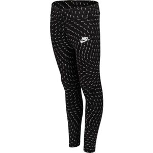 Nike G NSW ESSNTL AOP LGGNG Lány legging, fekete, méret