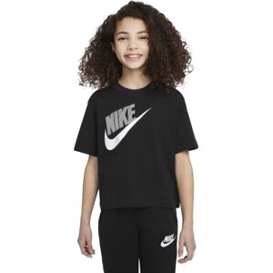 Nike NSW TEE ESSNTL BOXY TEE DNC Lány póló, fekete, méret L