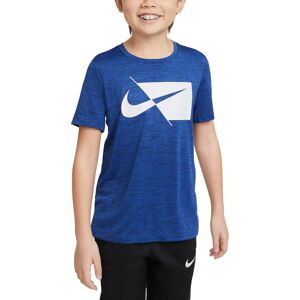 Rövid ujjú póló Nike  HBR T-Shirt Kids Blau Weiss F492