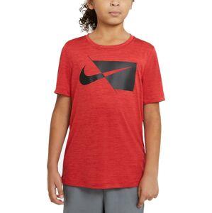 Rövid ujjú póló Nike  HBR T-Shirt Kids Rot Schwarz F657