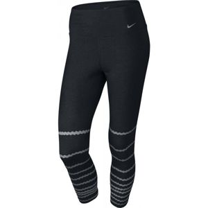 Nike LEGEND TI CAPRI BURNOUT fekete L - Női háromnegyedes nadrág edzéshez