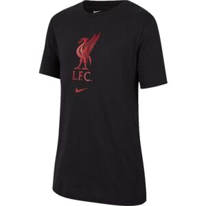 Nike LIVERPOOL FC Gyerek póló, fekete, méret L