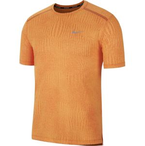 Nike M NK DRY MILER SS JACQUARD FF Rövid ujjú póló - Narancs - XL