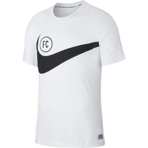 Nike M NK FC DRY TEE FC SWOOSH Rövid ujjú póló - Fehér - S