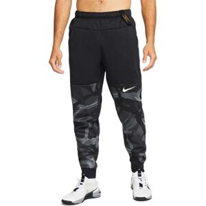 Nike NK TF PANT TAPER CAMO Férfi melegítőnadrág, fekete, méret L