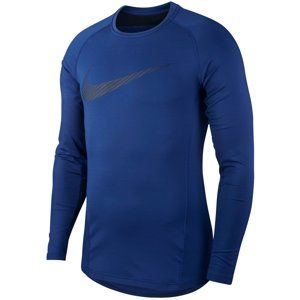 Nike M NP THRMA TOP LS GFX Hosszú ujjú póló - Modrá