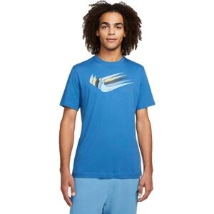 Nike NSW 12 MO SWOOSH TEE M Férfi póló, kék, méret