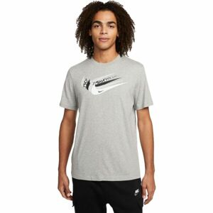 Nike NSW 12 MO SWOOSH TEE M Férfi póló, szürke, veľkosť M