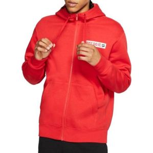 Nike M NSW JDI HOODIE FZ FLC BSTR Kapucnis kabát - Piros - M