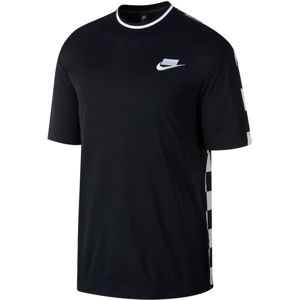 Nike M NSW NSP TOP SS CHECK Rövid ujjú póló - Fekete - XL