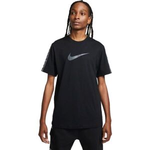Nike NSW REPEAT SS TEE Férfi póló, fekete, méret M