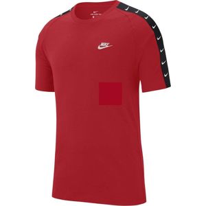 Nike M NSW TEE HBR SWOOSH 2 Rövid ujjú póló - Piros - XL