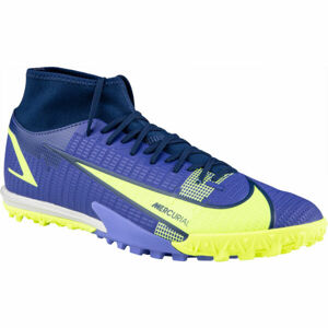 Nike MERCURIAL SUPERFLY 8 ACADEMY TF Férfi futballcipő, kék, méret 45