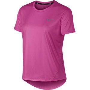 Nike MILER TOP SS rózsaszín XS - Női futópóló