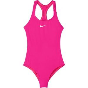 Nike SOLID rózsaszín M - Egyrészes lány fürdőruha