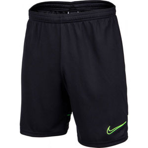Nike DF ACD21 SHORT K M Férfi futball rövidnadrág, fekete,világoszöld, méret