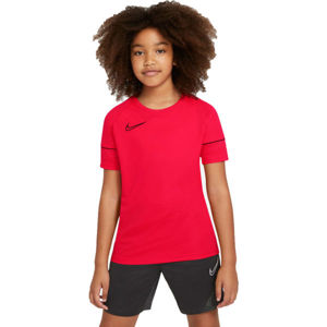 Nike DRI-FIT ACADEMY Fiú futballpóló, piros, méret S