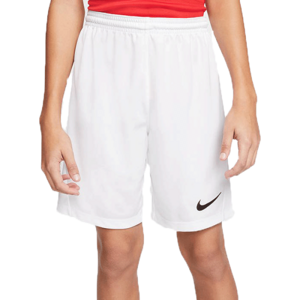 Nike DRI-FIT PARK 3 JR TQO Fiú rövidnadrág focira, fehér, veľkosť XL