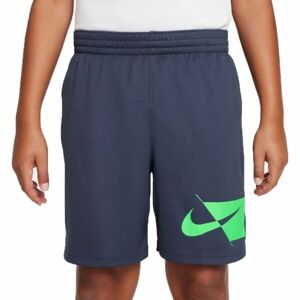 Nike DRY HBR SHORT B Fiú rövidnadrág edzésre, sötétkék, méret XL