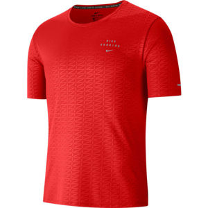 Nike MILER RUN DIVISION Férfi póló futáshoz, piros, méret XL