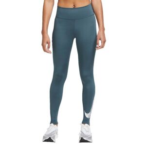 Nike NK DF SWSH RUN MR 7/8 TGHT Női legging, sötétzöld, méret XS
