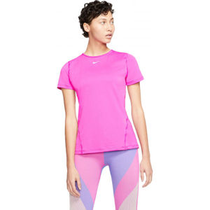 Nike NP 365 TOP SS ESSENTIAL W rózsaszín XL - Női póló