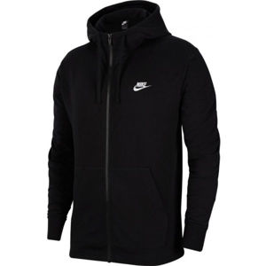 Nike NSW CLUB HOODIE FZ JSY M fekete M - Férfi pulóver
