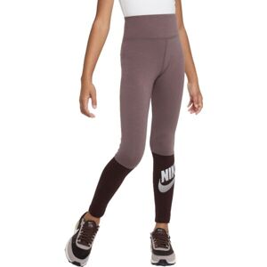 Nike NSW FAVORITES HW LEGGING DNC Lány legging, barna, veľkosť L