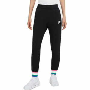 Nike NSW HRTG PANT FLC W Női melegítőnadrág, fekete,fehér, méret