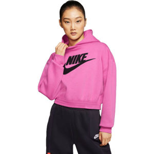 Nike NSW ICN CLSH FLC HOODIE BB W rózsaszín XS - Női pulóver