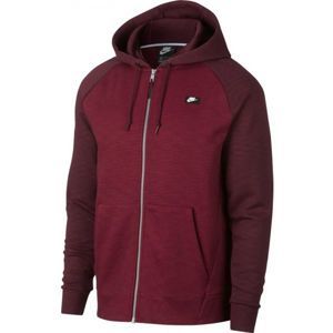 Nike NSW OPTIC HOODIE FZ borszínű L - Férfi pulóver