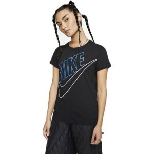 Nike NSW TEE PREP FUTURA W fekete Crna - Női póló