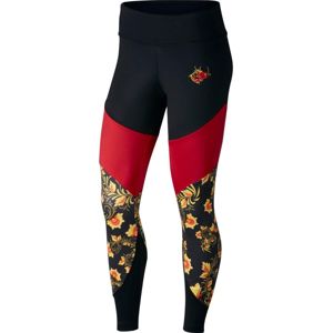 Nike NSW W Essential Floral Printed Legging Nadrágok - Fekete - M