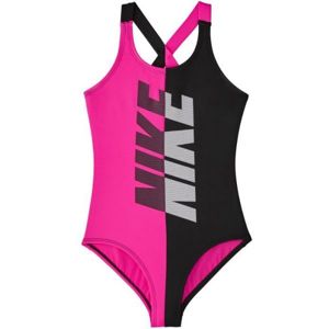 Nike RIFT Lányos úszódressz, rózsaszín,fekete,szürke, méret