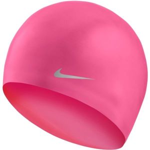 Nike SOLID SILICONE YOUTH rózsaszín NS - Gyerek úszósapka