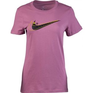 Nike SPORTSWEAR TEE DOUBLE SWOOSH rózsaszín XS - Női póló