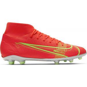 Nike MERCURIAL SUPERFLY 8 CLUB MG Férfi futballcipő, piros,Fényvisszaverő neon,fehér, méret 41