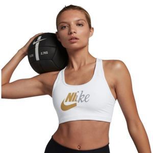 Nike SWOOSH MTLC FUTURA BRA fehér M - Sportmelltartó