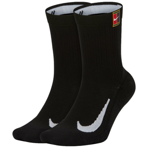 Nike MULTIPLIER CREW 2PR CUSH Uniszex zokni, fekete, veľkosť 42-46