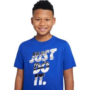 Nike U NSW TEE CORE BRANDMARK 1 Fiú póló, kék, méret