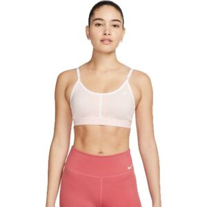 Nike NK AIR INDY LOGO STRP BRA Női sportmelltartó, rózsaszín, méret