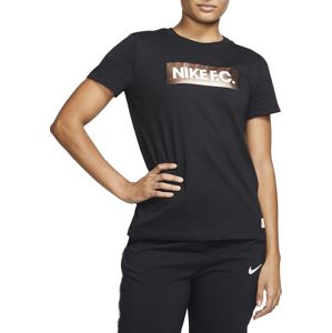 Nike W NK FC TEE BLOCK LOGO Rövid ujjú póló - Fekete - L
