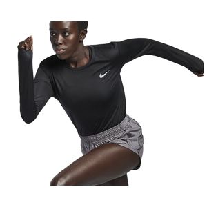 Nike W NK MILER TOP LS Hosszú ujjú póló - Fekete - XS