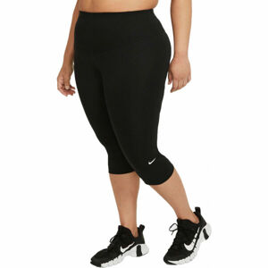 Nike ONE DF MR CPRI TGT PLUS W Női plus size legging, fekete, méret