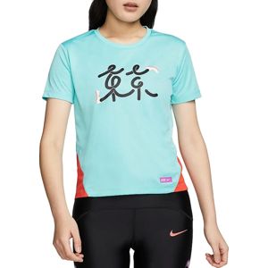 Nike W NK TOKYO MILER TOP SS Rövid ujjú póló - Kék - S