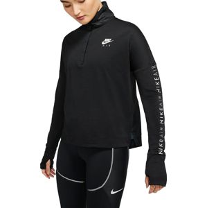 Nike W NK TOP MIDLAYER AIR Hosszú ujjú póló - Fekete - XS (122-128 cm)