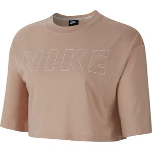 Nike W NSW AIR TOP SS CROP Rövid ujjú póló - Rózsaszín - L